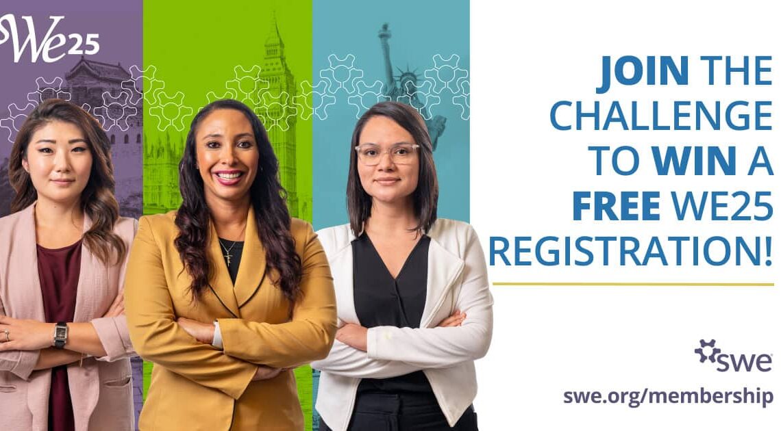 join-the-#oneswe challenge to-win-a-we25-registration!